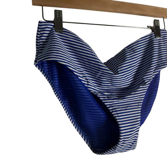 Sea Level Varsity Halter Bandeau Tankini Bottoms Two Piece Swimsuit Set Sz 10 - Picture 7 of 16